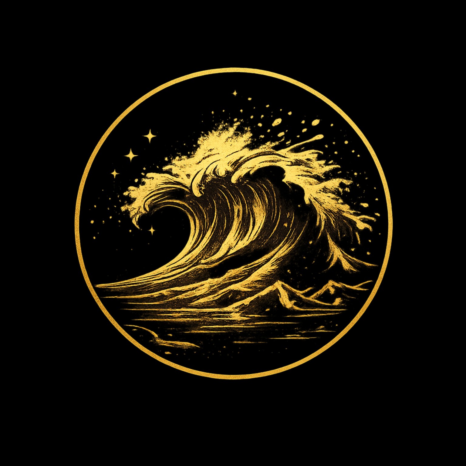 NZThrillVibes gold wave logo