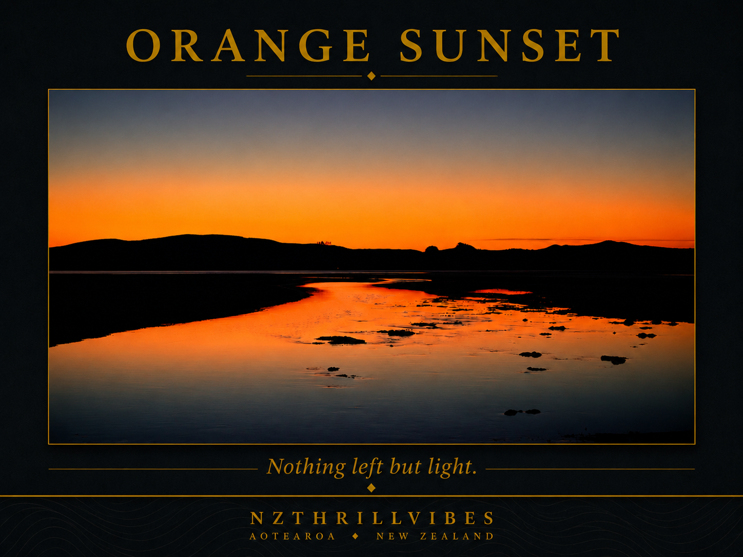 Orange Hokianga sunset